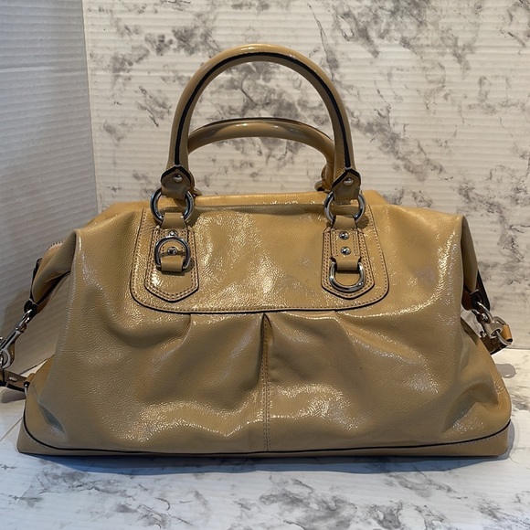 Coach Patent Leather Satchel  🩷💜 BEAUTIFUL 🩷💜 - Picture 2 of 14